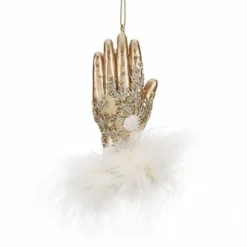 ohgreen Kerstornamenten|Pluizige koninklijke handschoen ornament