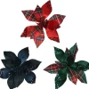 ohgreen Thema Classic|Kerstornamenten|Poinsettia polyester fluweel
