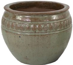 ohgreen Aardewerk|Pot bol geglazuurd d59h45