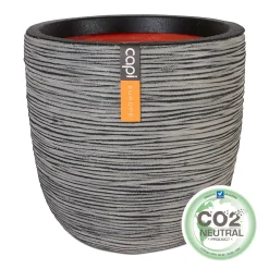 ohgreen Kunststof|Ecocheques|Pot bol rib 35x34 antraciet