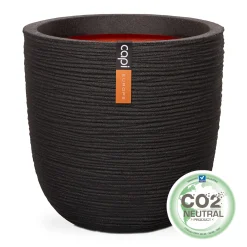 ohgreen Kunststof|Ecocheques|Pot bol rib 35x34 zwart