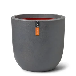 ohgreen Kunststof|Pot bol smooth 54x52 d.grijs