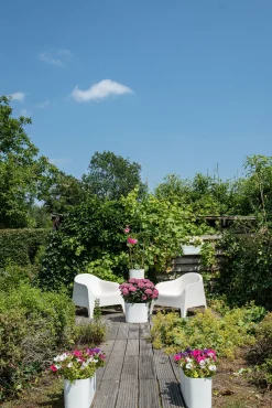 ohgreen Kunststof|Ecocheques|Pot Respect balkonbak met reservoir 50x17h19 wit