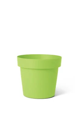 ohgreen Kunststof|Ecocheques|Pot rond happy 16 cm lime