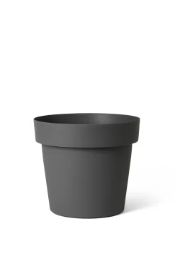 ohgreen Kunststof|Ecocheques|Pot rond happy 30h 23 cm antraciet