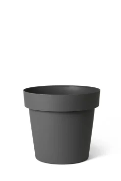 ohgreen Kunststof|Ecocheques|Pot rond happy 40h 34 cm antraciet
