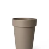 ohgreen Kunststof|Ecocheques|Pot rond happy hoog 40h 50 taupe