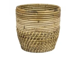 ohgreen Potten En Vazen|Pot stripe/lombok grey d21h20cm