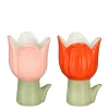 ohgreen Sfeermakers|Pot tulp rood - l8xb9xh13,5cm
