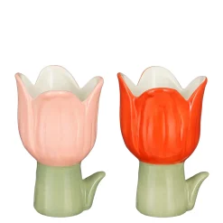 ohgreen Sfeermakers|Pot tulp rood - l8xb9xh13,5cm