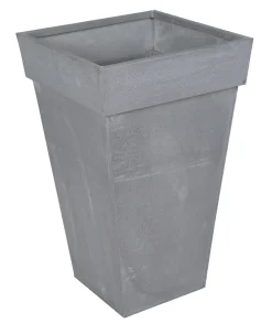 ohgreen Metaal|Pot zinc vierkant hoog old look 37x60