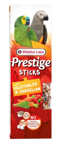 ohgreen Vogels Voeding|Prestige sticks papegaaien met groenten & paardenbloem - 2 stuks 140g