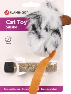 ohgreen Speelgoed|Ps sikske pluche muis + catnip bruin zwart 19cm