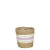 ohgreen Potten En Vazen|Rachel mand rond lila - h16xd16cm