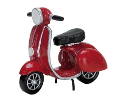 ohgreen Lemax Kerstdorpen|Red moped