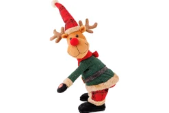 ohgreen Thema Holiday|Kerstdecoratie|Rendier singing and twirking rood groen