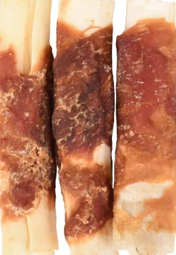 ohgreen Hond Voeding|R'hide duck wrapped ribs 12cm 3st 90gr