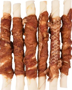 ohgreen Hond Voeding|R'hide duck wrapped stick 15mm 15cm 6st 180gr