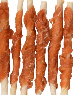 ohgreen Hond Voeding|R'hide staaf met kip 7/8mm 12cm 28-32st 350g