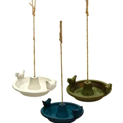 ohgreen Voederhuisjes En Aanverwanten|Rond keramiek hangend vogelbad