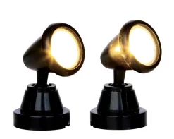 ohgreen Lemax Kerstdorpen|Ronde spot, set van 2, zonder batterijen (4,5v)