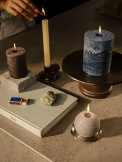 ohgreen Kaarsen|Rustieke pillarkaars