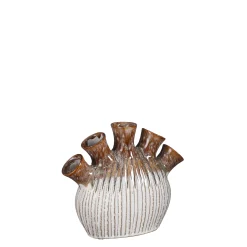 ohgreen Potten En Vazen|Saul tulpvaas carved - l25xb10xh21cm