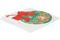 ohgreen Thema Classic|Feesttafel|Servetten tartan bird in xmas ball 3 ply