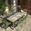 ohgreen Tuinmeubelen|Set: tafel Rio met 8 (arm)stoelen Doga