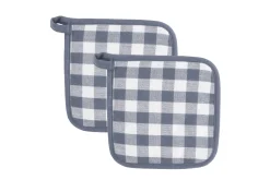 ohgreen In En Rond De Keuken|Set van 2 pannenlap gingham