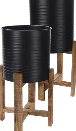 ohgreen Potten En Vazen|Set van 2 potten met onderstel