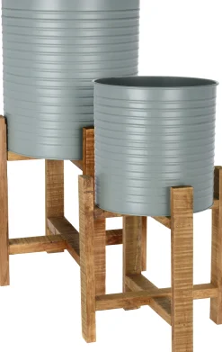 ohgreen Potten En Vazen|Set van 2 potten met onderstel