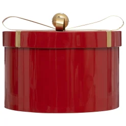 ohgreen Thema Classic|Kerstdecoratie|Set van 3 ronde metalen dozen