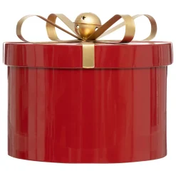 ohgreen Thema Classic|Kerstdecoratie|Set van 3 ronde metalen dozen