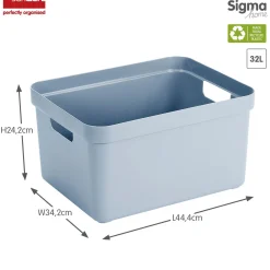 ohgreen Sfeermakers|Ecocheques|Sigma home opbergbox 32l blauw
