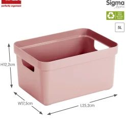 ohgreen Sfeermakers|Ecocheques|Sigma home opbergbox 5l roze