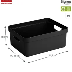 ohgreen Sfeermakers|Ecocheques|Sigma home opbergbox 24l zwart