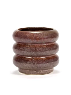 ohgreen Potten En Vazen|Sixties Sierpot s l11xb11x9,5 aubergin