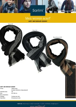 ohgreen Andere|Sjaal heren black/camel