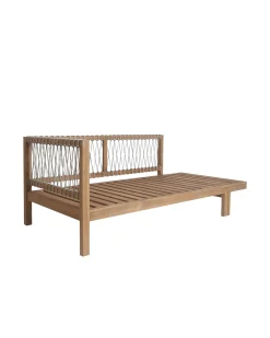 ohgreen Tuinmeubelen|Sofa 3-zit Salvatore in teak en weaving rope (links)