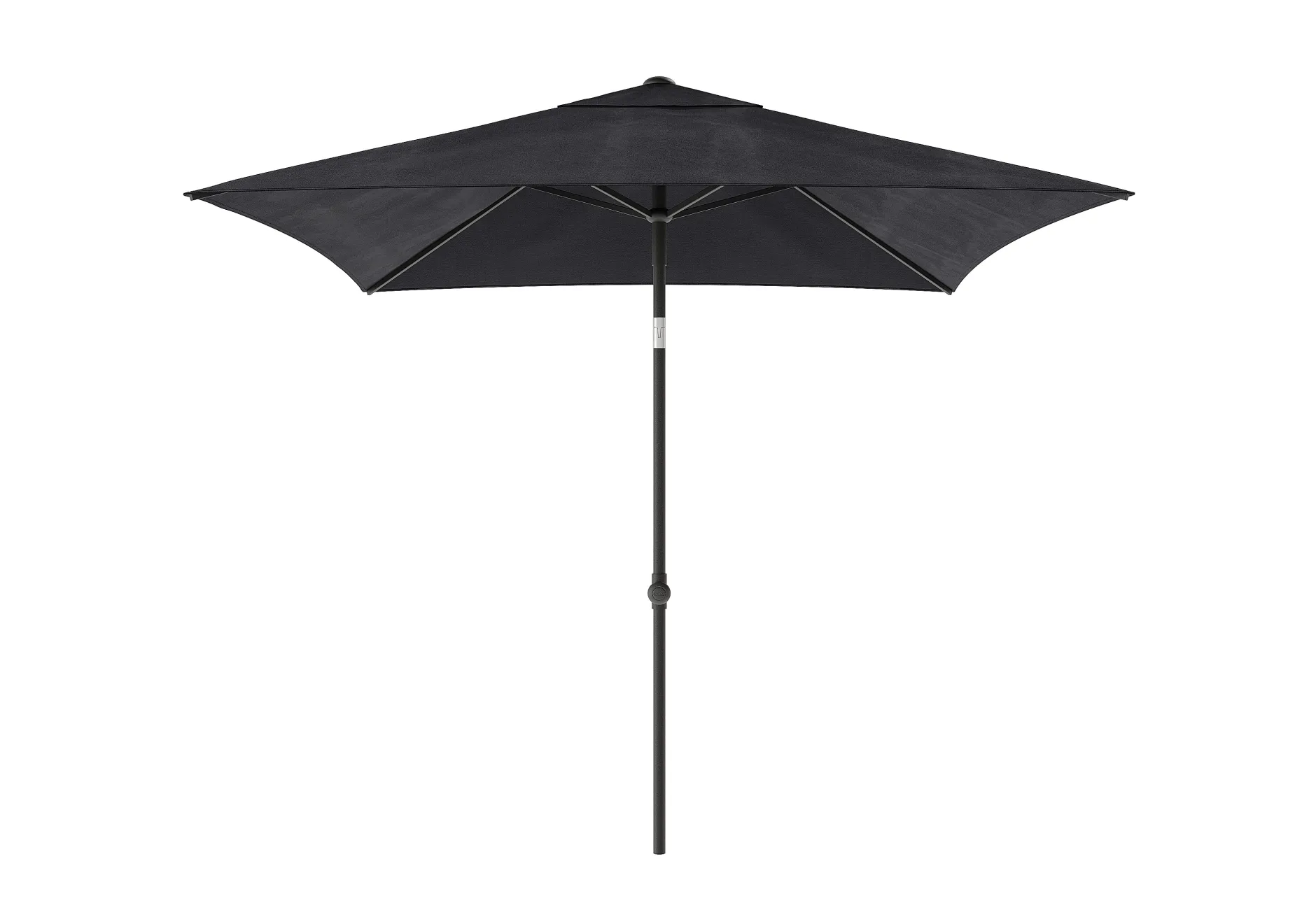 ohgreen Parasol|Staparasol miami 200x200 zwart-grijs