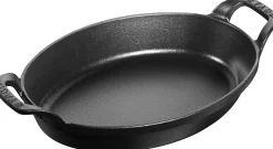 ohgreen Koken|Stapelbaar bord , ovaal 24 cm - zwart