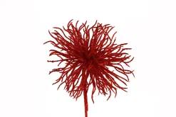 ohgreen Kerstdecoratie|Stekelbal op steel kerstrood