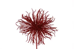 ohgreen Kerstdecoratie|Stekelbal op steel wijnrood