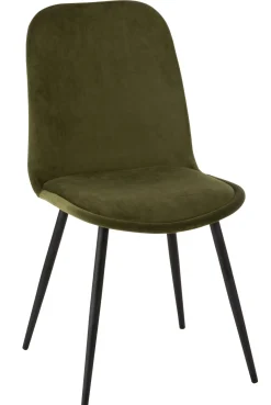 ohgreen Sfeermakers|Stoel claire met/textiel groen (46.5x44.5x86cm)