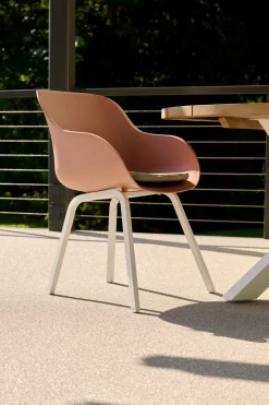 ohgreen Tuinmeubelen|Ecocheques|Stoel Le Soleil wit/roze