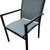 ohgreen Tuinmeubelen|Stoel Lucca antraciet/zilver grijs