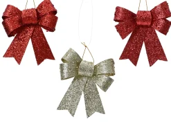 ohgreen Thema Classic|Kerstornamenten|Strik plastiek10cm rood, goud