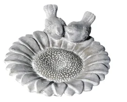 ohgreen Beelden|Sunflower birdbath l31w27h7,5