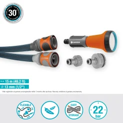 ohgreen Bewatering|Ecocheques|Textielslang Liano Xtreme 15m Set